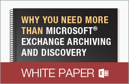 exchange archiving and discovery