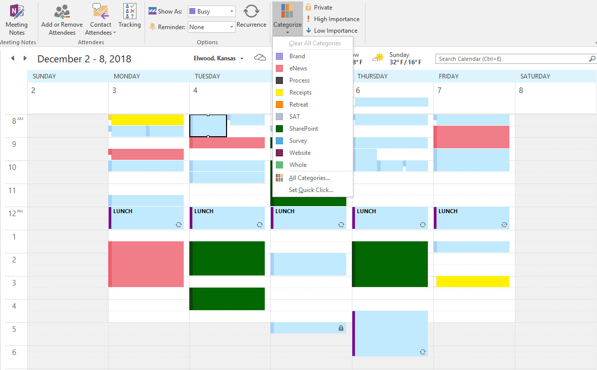 Be More Productive Using Outlook S Color Categories
